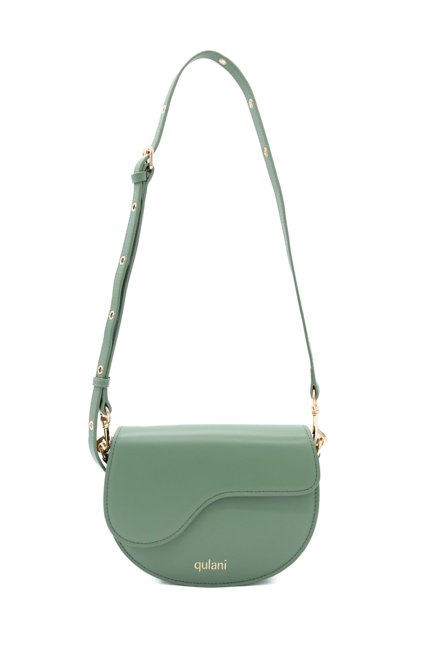 qulani Pistachio Saddle Bag With Strap