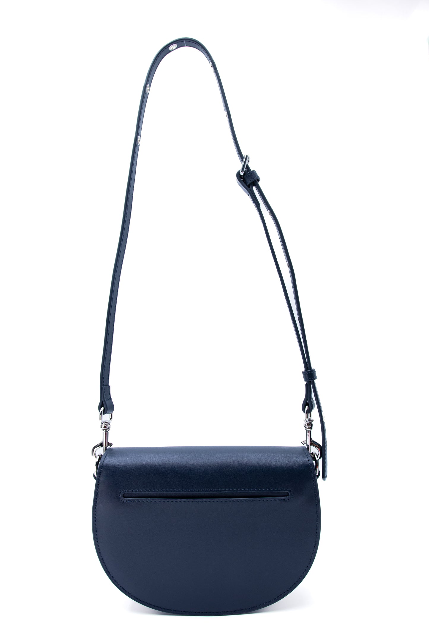 qulani Midnight Navy Blue Shoulder Saddle Bag With Strap