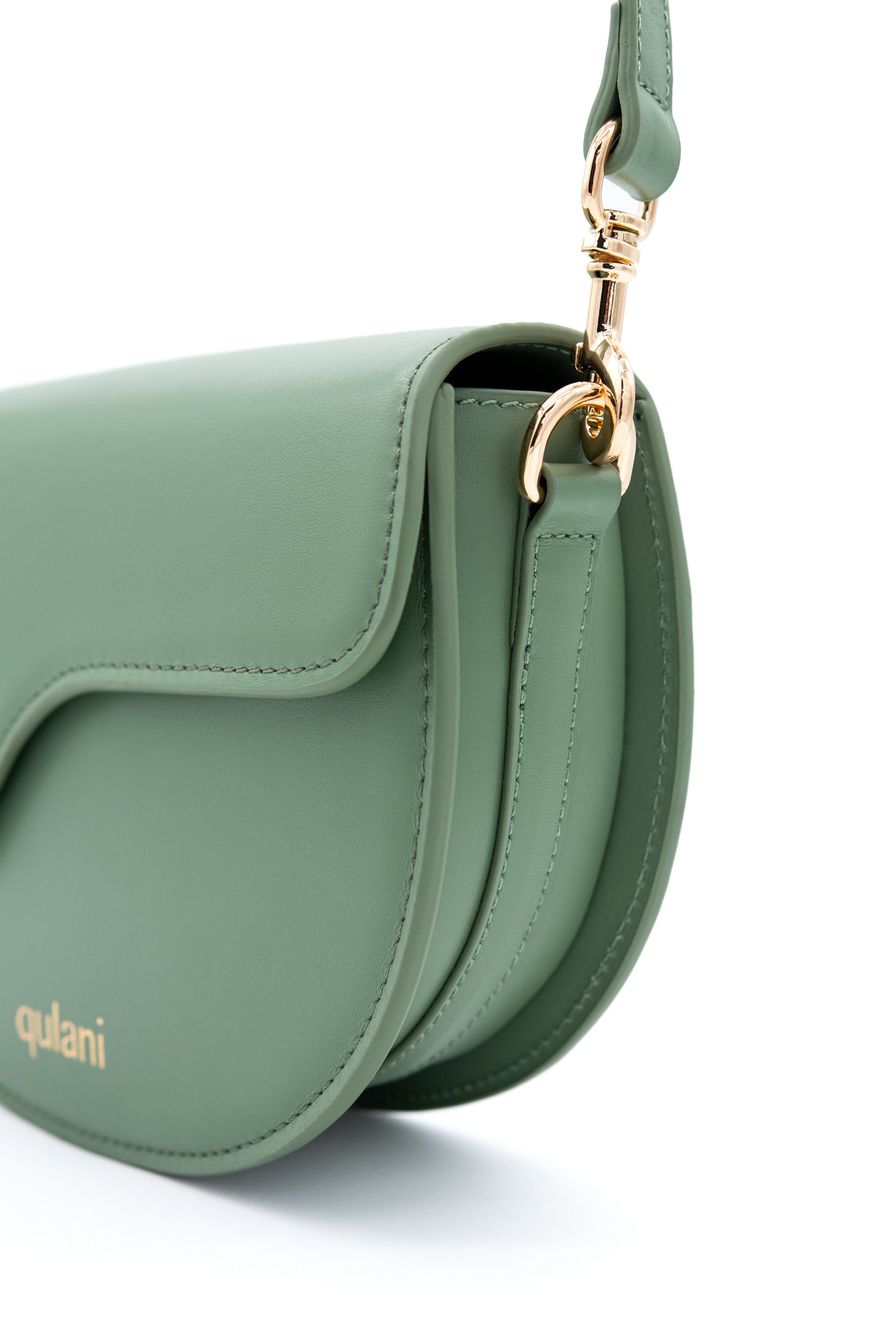 qulani Pistachio Saddle Bag With Strap