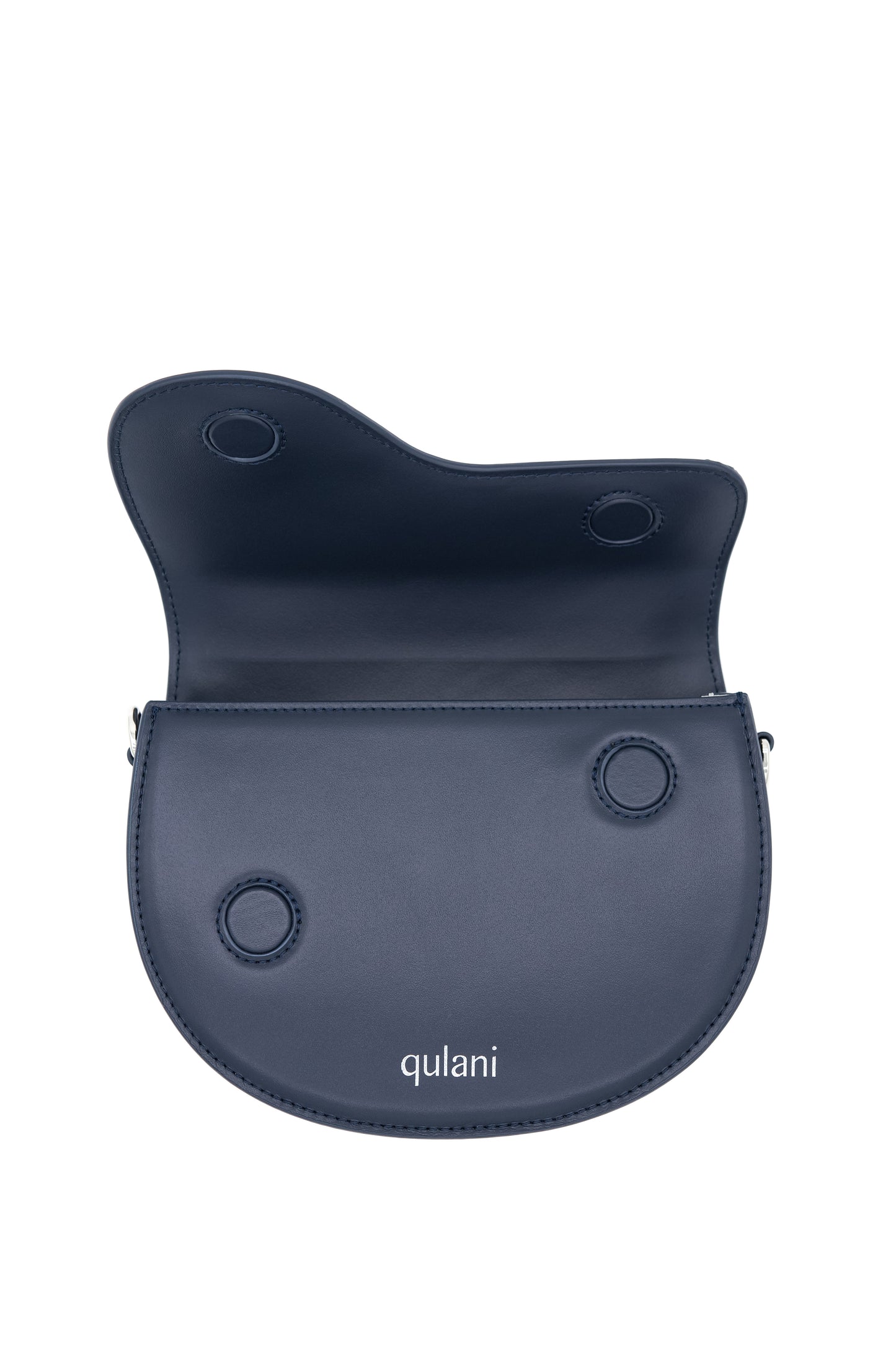 qulani Midnight Navy Blue Shoulder Saddle Bag With Strap